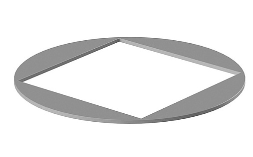 Клапан под квадратную трубу к отстойнику Galeco Stal ²