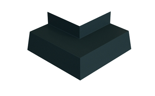 Угол отлива 50 внешний Grand Line с покрытием Velur X 0,5 мм RAL 7016