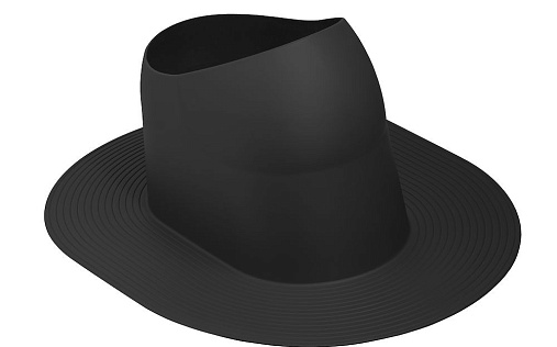 Проходной элемент Vilpe Huopa XL Высокий Чёрный для мягкой кровли