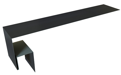 Планка околооконная сложная 200x50x12 (j-фаска) Grand Line с покрытием Velur X 0,5 мм RAL 7024