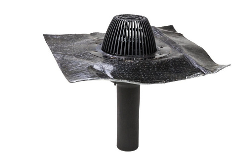 Водосточная воронка Vilpe AM-075, фланец битум