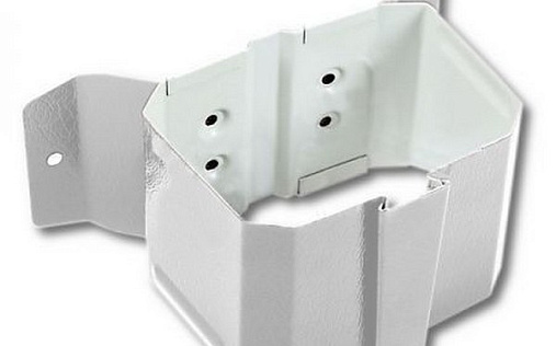 Кронштейн трубы на дерево Foramina Прямоугольная 76х102 мм RAL 9010