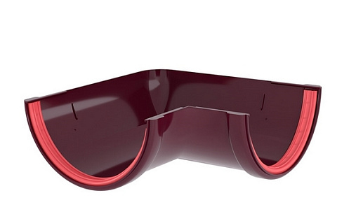 Угол желоба ПВХ 120 мм Grand Line Классика 90 градусов RAL 3005