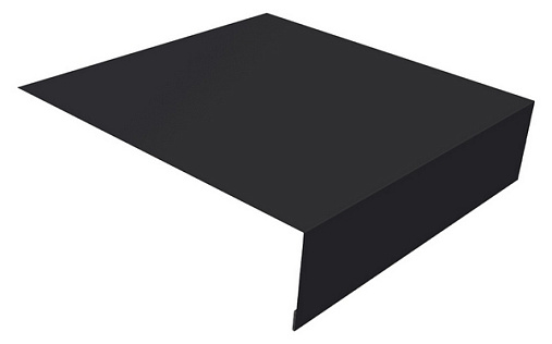 Планка околооконная простая 200x50 Grand Line с покрытием Полиэстер 0,45 мм RAL 9005