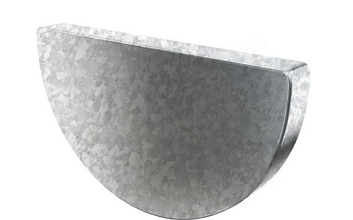 Заглушка желоба Металл Профиль Проект 185 мм Оцинкованный (Zn)