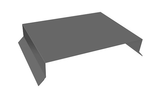 Парапетная крышка прямая 150 мм с покрытием GreenCoat Pural 0.5 мм