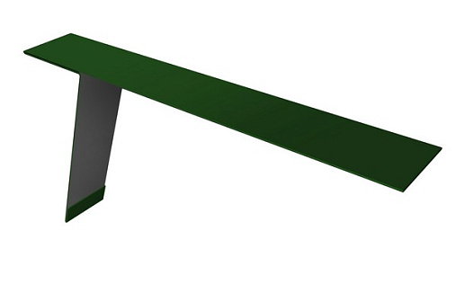 Карнизная планка фальц Grand Line 130x80 с покрытием Полиэстер 0,45 мм RAL 6002