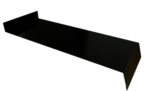 Отлив простой 250 Grand Line с покрытием Полиэстер 0,45 мм RAL 9005