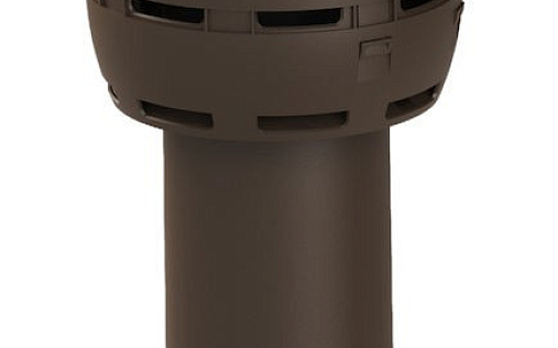 Вентиляционный выход Vilpe Flow диаметром 125/ИЗ/700 мм Коричневый