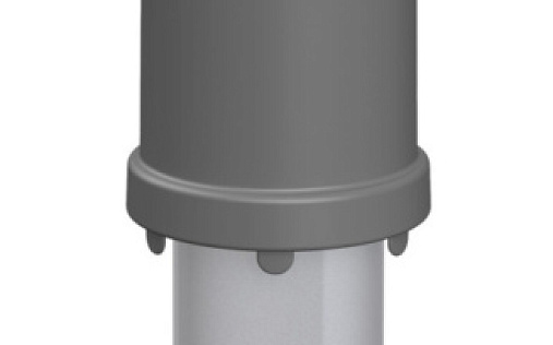 Вентиляционный выход Vilpe Flow 125C/ИЗ/400 Серый
