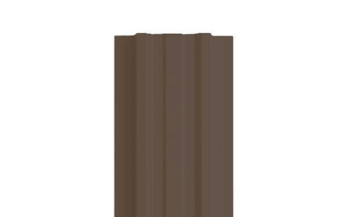 Штакетник Металл Профиль Lane-T 16,5x99 с покрытием Полиэстер 0,45 мм RAL 8017