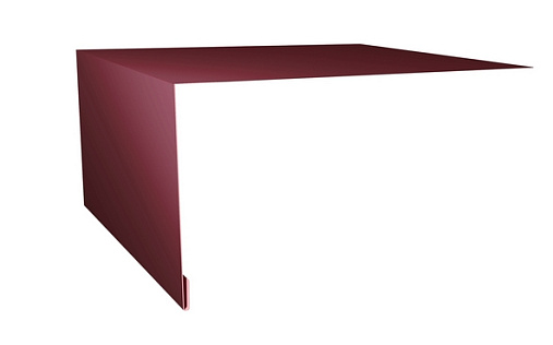 Планка околооконная простая 250x75 Grand Line с покрытием Полиэстер 0,45 мм RAL 3005