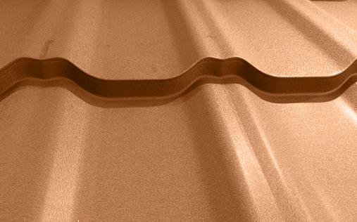 Металлочерепица Квинта Уно Cuprum Steel с покрытием Quarzit 0.5 мм