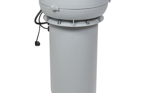 Вентилятор с шумопоглотителем Vilpe ECo190Р/125/700 Светло-серый