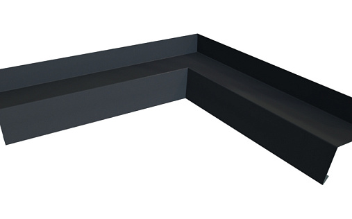 Угол отлива 50 внутренний Grand Line с покрытием Velur X 0,5 мм RAL 7024