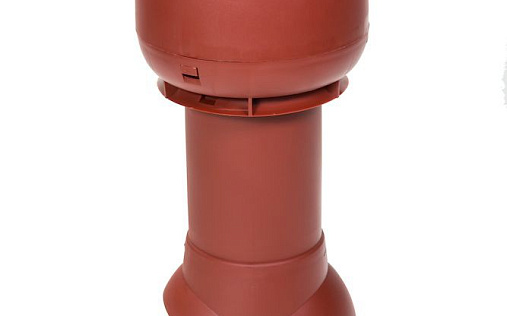 Вентиляционный выход Vilpe диаметром 125/ИЗ/500 мм Красный