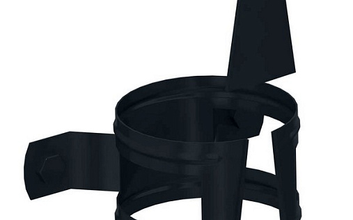 Кронштейн трубы 100 мм на дерево Металл Профиль Foramina 150/100 RAL 7024