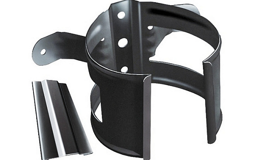 Хомут трубы металлический на дерево ПВХ Grand Line Классика 120 мм RAL 7024