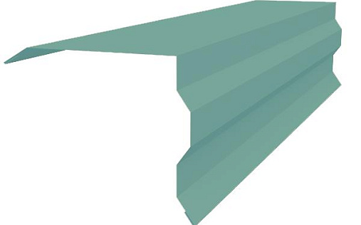 Торцевая фигурная планка 90x110 Grand Line с покрытием Полиэстер 0,45 мм RAL 5024