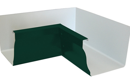 Угол желоба внутренний 90° Grand Line Vortex 127 мм RAL 6005