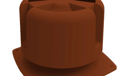 Основание для шахты Krovent Base-VT 270x270 мм с колпаком Hupcap 270 Кирпичный