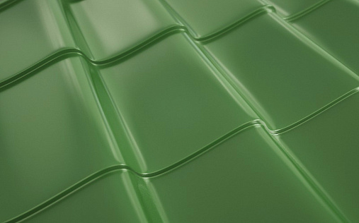 Металлочерепица Монтеррей RAL 6002 с покрытием NormanMP 0.5 мм