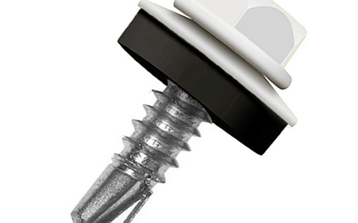 Кровельный саморез по металлу Daxmer 4,8x19 RAL 9010 (250 шт) сверло №2