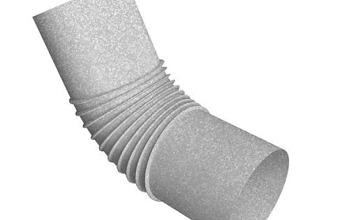 Колено трубы Grand Line Vortex Project 146 мм Оцинкованный