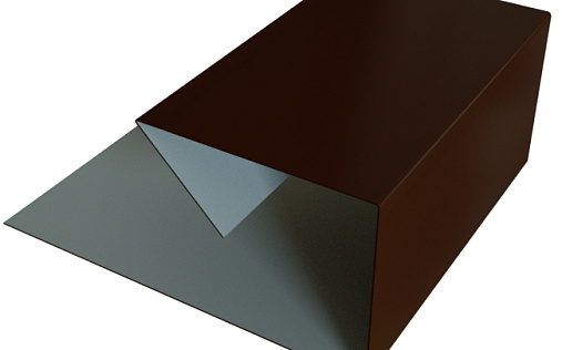 Планка П-образная завершающая сложная 20x30 Grand Line с покрытием Velur X 0,5 мм RAL 8017