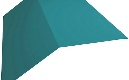 Планка плоского конька 115x30x115 Grand Line с покрытием Полиэстер 0,45 мм RAL 5021