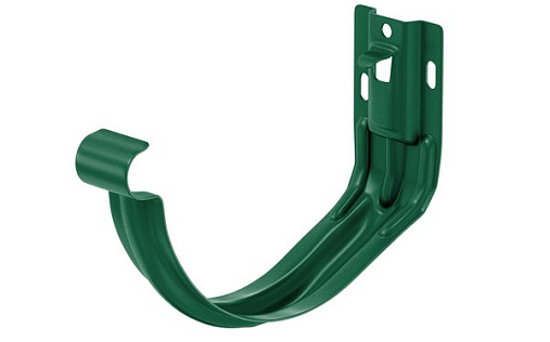 Короткий держатель желоба Aquasystem Премиум 150 мм, Pural, RAL 6005 (регулируемый)