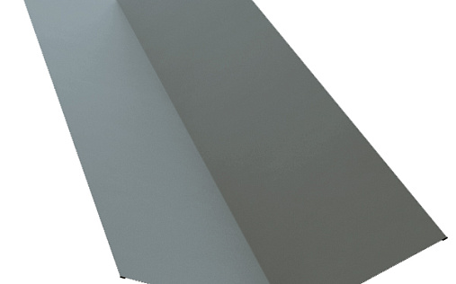 Планка верхней ендовы 145x145 Grand Line с покрытием Полиэстер 0,7 мм RAL 7004