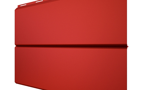 Металлический сайдинг Металл Профиль Lбрус XL Накатка RAL 3020 с покрытием NormanMP 0.5 мм