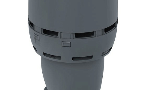 Вентиляционный выход Vilpe Flow диаметром 160/ИЗ/500 мм Серый