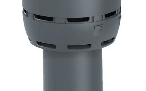 Вентиляционный выход канализации Vilpe Flow диаметром 110P/ИЗ/350 мм Серый