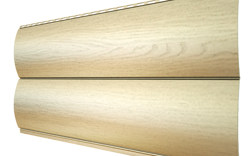 Металлический сайдинг Металл Профиль Woodstock Гладкая Беленый дуб с покрытием Ecosteel матовый 0.5 мм