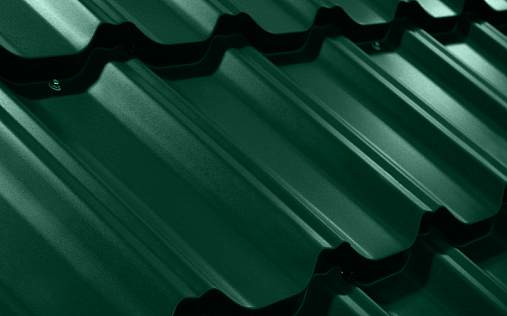 Металлочерепица Квинта Плюс RAL 6005 с покрытием Quarzit Lite 0.5 мм