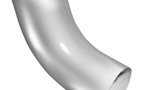 Колено трубы 60° Grand Line Optima 90 мм RAL 9003