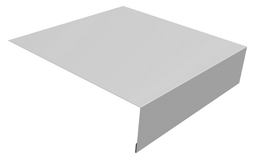 Планка околооконная простая 200x50 Grand Line с покрытием Полиэстер 0,4 мм RAL 9003