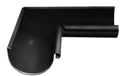 Угол желоба внутренний Grand Line 90° 125 мм RAL 9005