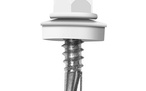 Кровельный саморез по дереву Daxmer 4,8x29 RAL 9010 (250 шт) сверло №1