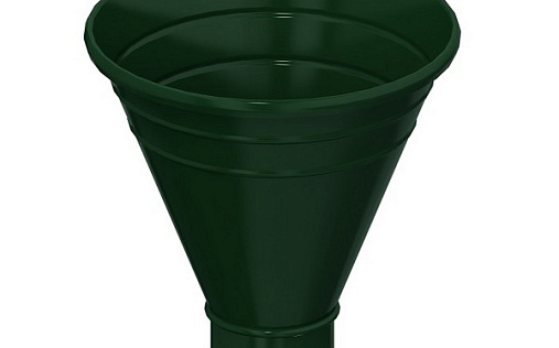 Водосборная воронка желоба Металл Профиль Foramina 100/300 мм RAL 6005 для 150/100