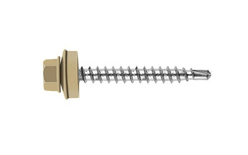 Кровельный саморез по дереву Daxmer 4,8x50 RAL 8011 (150 шт) сверло №1