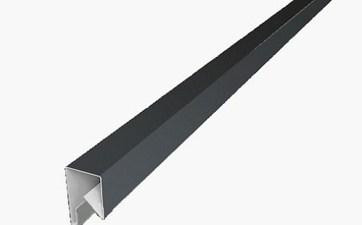 Планка П-образная заборная 17 с покрытием Quarzit Pro Matt 0.5 мм