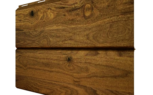 Металлический сайдинг Металл Профиль Lбрус XL Волна Морёный дуб с покрытием Ecosteel матовый 0.5 мм