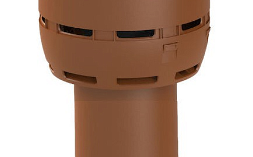 Вентиляционный выход Vilpe Flow диаметром 125/ИЗ/500 мм Кирпичный