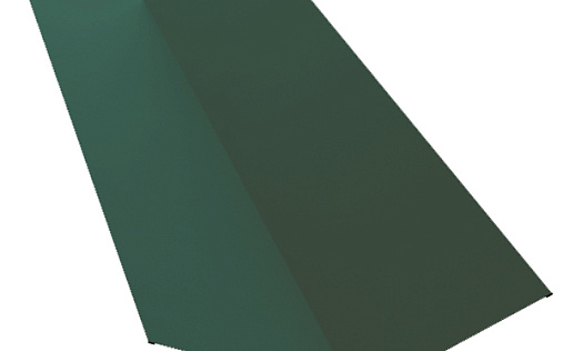 Планка верхней ендовы 145x145 Grand Line с покрытием Полиэстер 0,7 мм RAL 6005