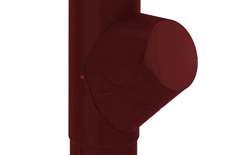 Тройник трубы Vegalux 90 мм RAL 8017