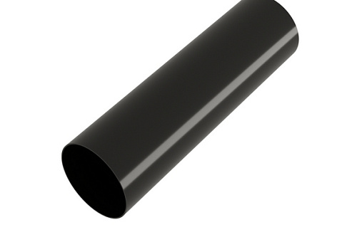 Труба круглая ПВХ 90 мм Grand Line Классика 3 м RAL 9005