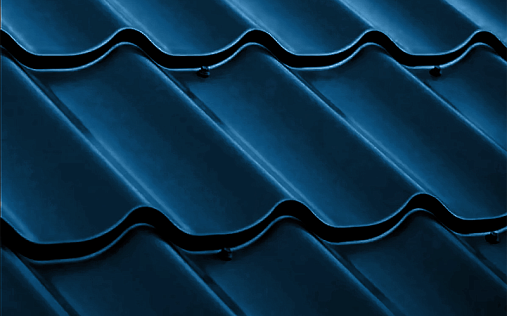 Металлочерепица Классик RAL 5005 с покрытием Satin 0.5 мм